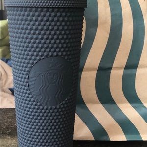 Studded matte black Starbucks cup!